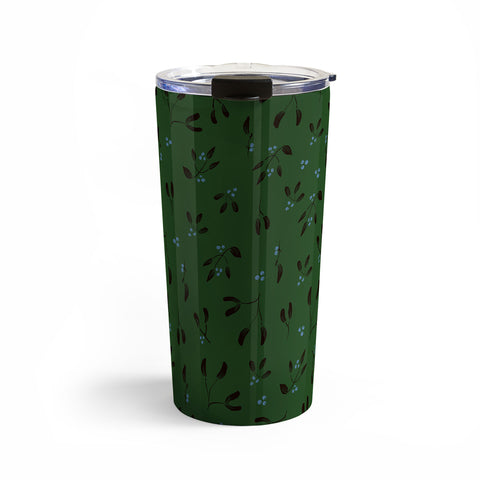 Camilla Foss Midnight Mistletoe Travel Mug