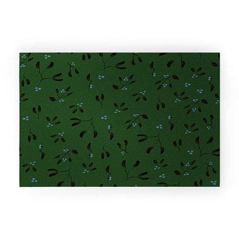 Camilla Foss Midnight Mistletoe Welcome Mat