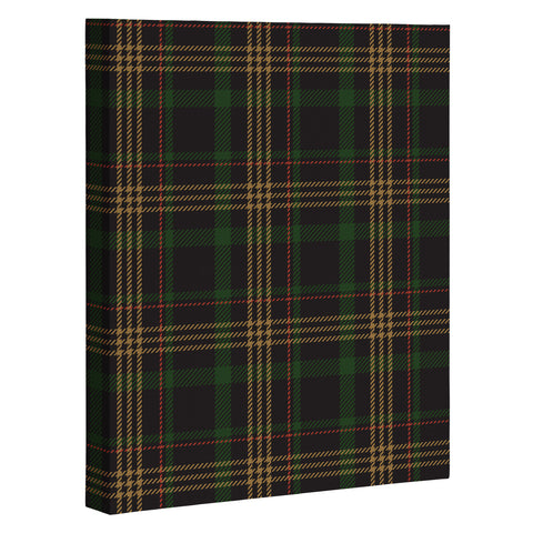 Camilla Foss Midnight Plaid Art Canvas