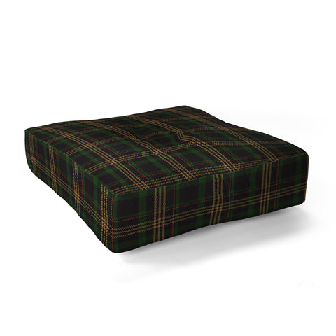 Camilla Foss Midnight Plaid Floor Pillow Square