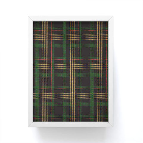 Camilla Foss Midnight Plaid Framed Mini Art Print
