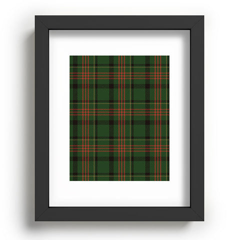 Camilla Foss Midnight Plaid Green Recessed Framing Rectangle