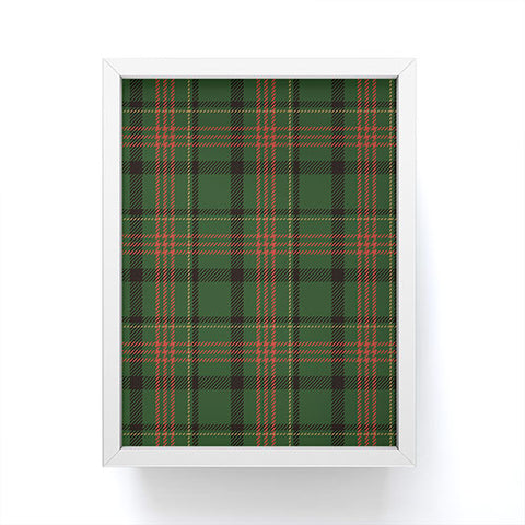 Camilla Foss Midnight Plaid Green Framed Mini Art Print