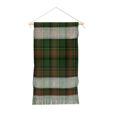 Camilla Foss Midnight Plaid Green Wall Hanging Portrait