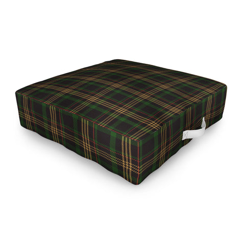 Camilla Foss Midnight Plaid Outdoor Floor Cushion