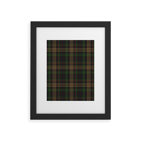 Camilla Foss Midnight Plaid Framed Art Print