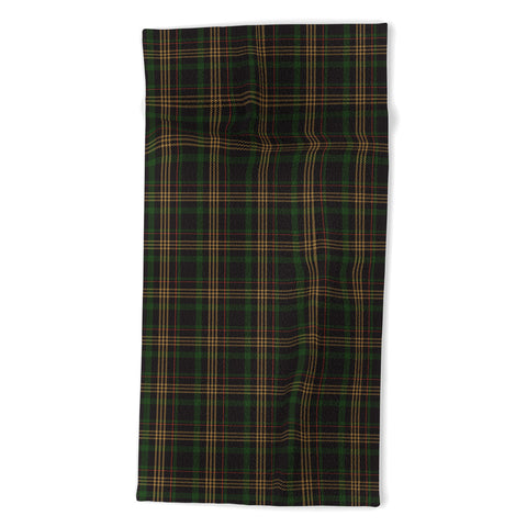 Camilla Foss Midnight Plaid Beach Towel