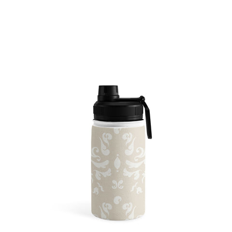 Camilla Foss Modern Damask Gray Water Bottle