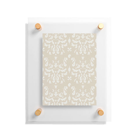 Camilla Foss Modern Damask Gray Floating Acrylic Print