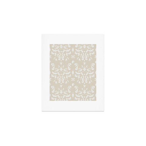 Camilla Foss Modern Damask Gray Art Print