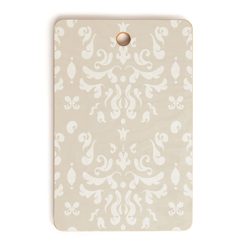 Camilla Foss Modern Damask Gray Cutting Board Rectangle