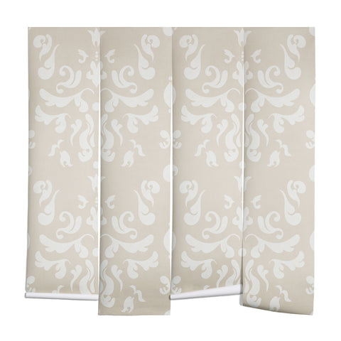 Camilla Foss Modern Damask Gray Wall Mural