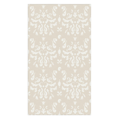 Camilla Foss Modern Damask Gray Tablecloth