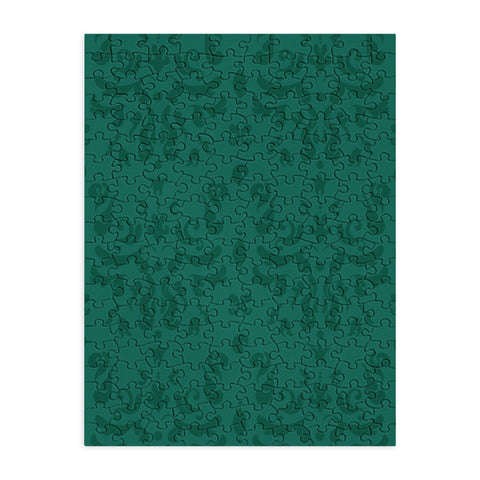 Camilla Foss Modern Damask Green Puzzle
