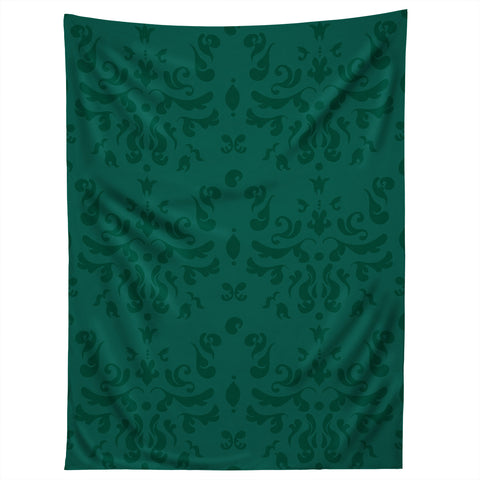 Camilla Foss Modern Damask Green Tapestry