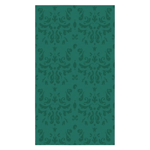 Camilla Foss Modern Damask Green Tablecloth