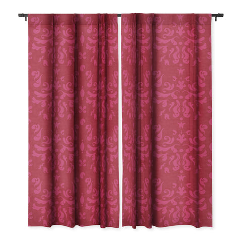 Camilla Foss Modern Damask Pink Blackout Non Repeat
