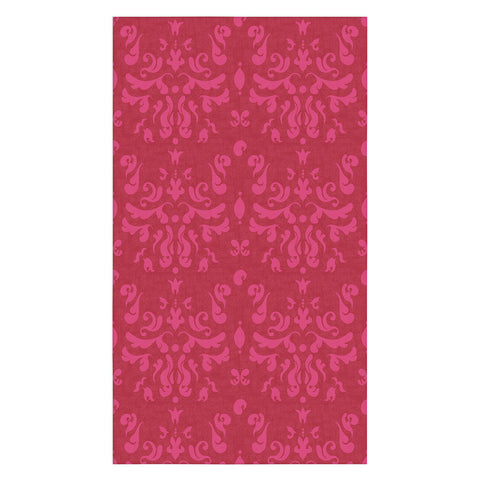 Camilla Foss Modern Damask Pink Tablecloth