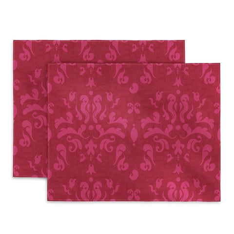 Camilla Foss Modern Damask Pink Placemat
