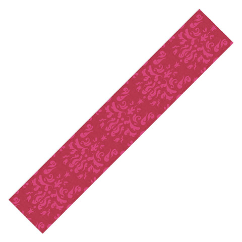 Camilla Foss Modern Damask Pink Table Runner