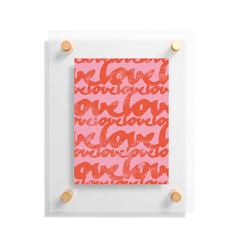 Camilla Foss Pattern of Love Floating Acrylic Print