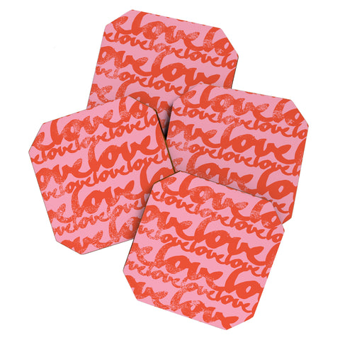 Camilla Foss Pattern of Love Coaster Set