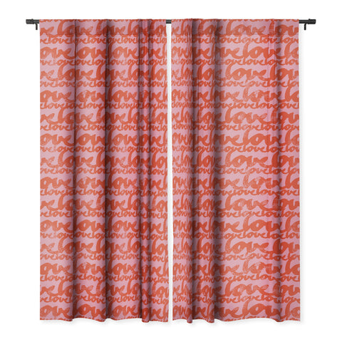 Camilla Foss Pattern of Love Blackout Window Curtain