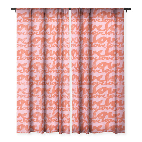 Camilla Foss Pattern of Love Sheer Non Repeat