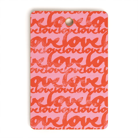 Camilla Foss Pattern of Love Cutting Board Rectangle