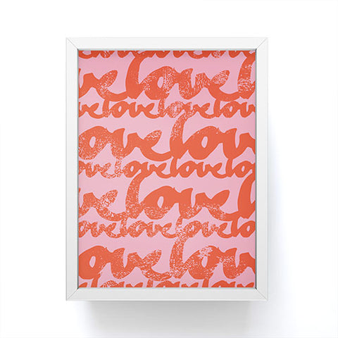 Camilla Foss Pattern of Love Framed Mini Art Print
