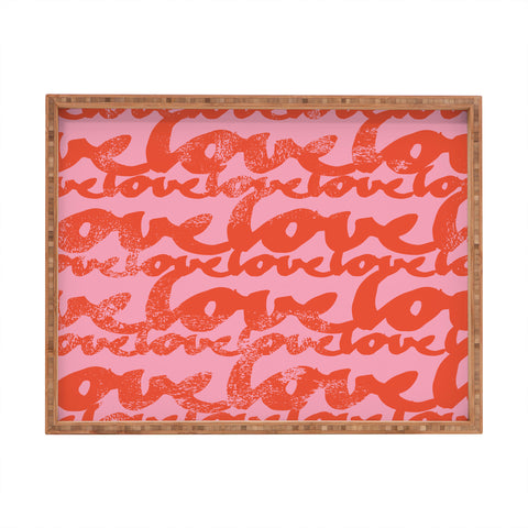 Camilla Foss Pattern of Love Rectangular Tray