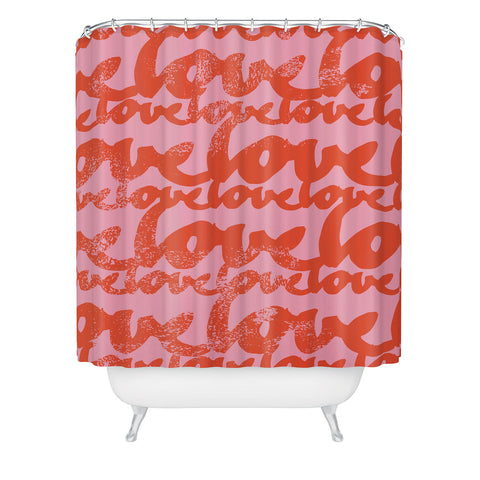 Camilla Foss Pattern of Love Shower Curtain