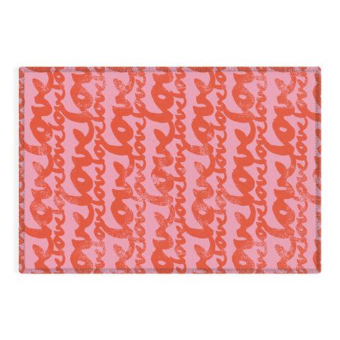 Camilla Foss Pattern of Love Outdoor Rug