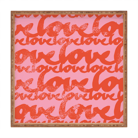 Camilla Foss Pattern of Love Square Tray