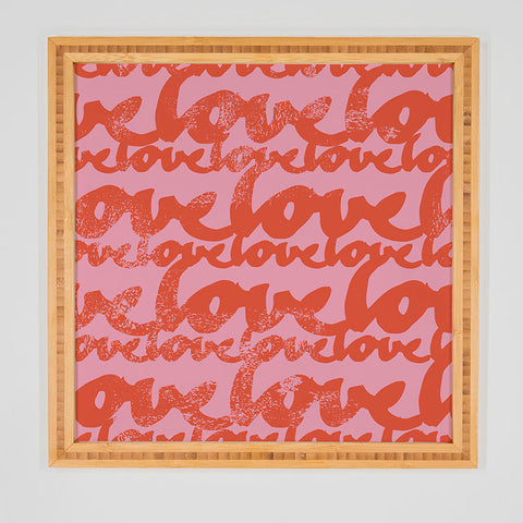 Camilla Foss Pattern of Love Framed Wall Art