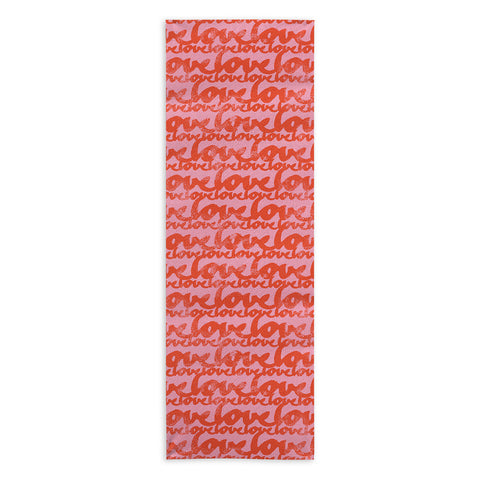 Camilla Foss Pattern of Love Yoga Towel