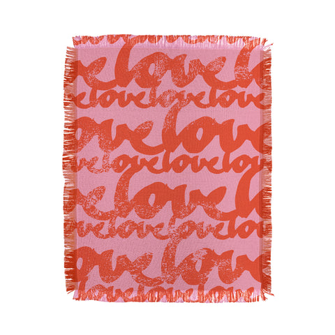 Camilla Foss Pattern of Love Throw Blanket