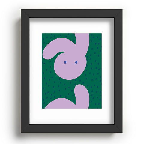 Camilla Foss Pebbles and Rabbit Recessed Framing Rectangle