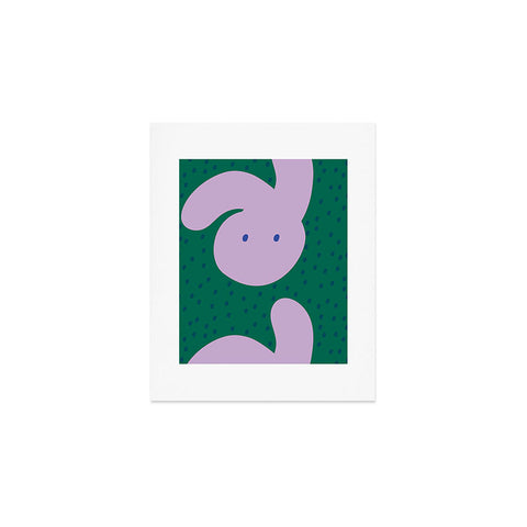 Camilla Foss Pebbles and Rabbit Art Print