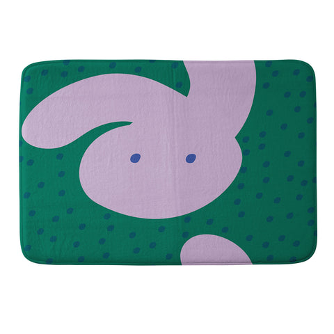 Camilla Foss Pebbles and Rabbit Memory Foam Bath Mat