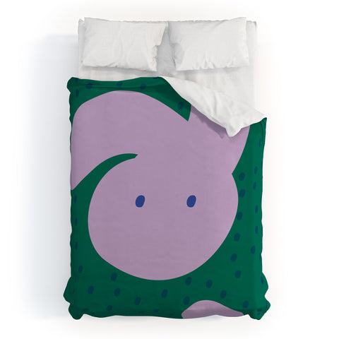 Camilla Foss Pebbles and Rabbit Duvet Cover
