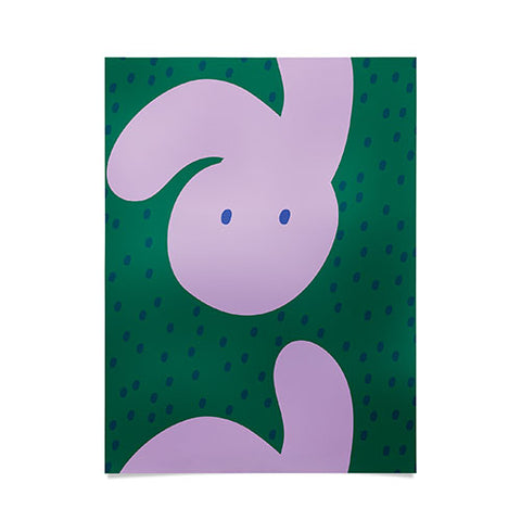 Camilla Foss Pebbles and Rabbit Poster