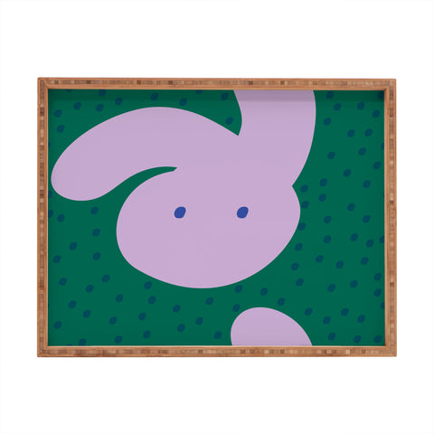 Camilla Foss Pebbles and Rabbit Rectangular Tray