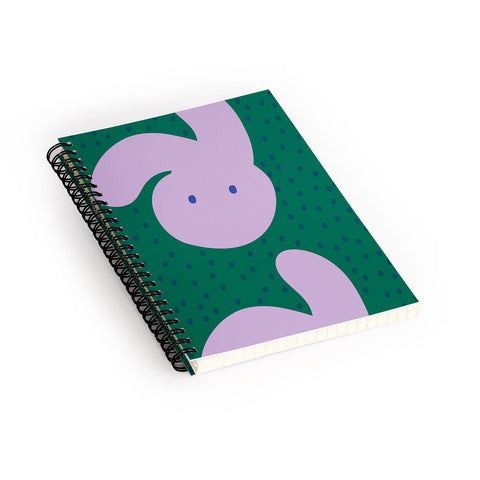Camilla Foss Pebbles and Rabbit Spiral Notebook