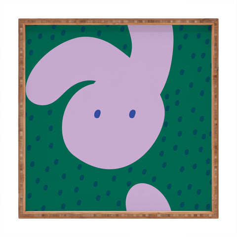 Camilla Foss Pebbles and Rabbit Square Tray