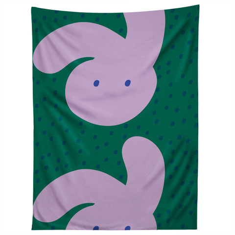 Camilla Foss Pebbles and Rabbit Tapestry