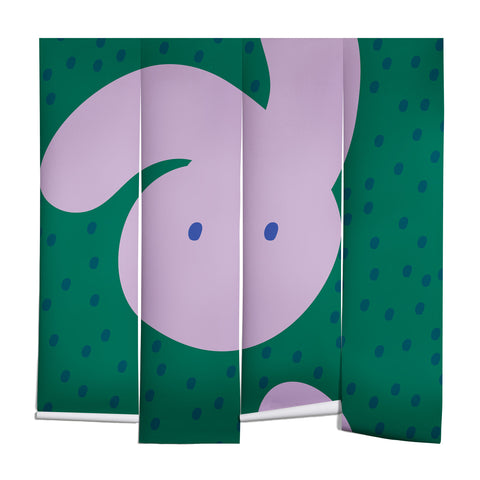 Camilla Foss Pebbles and Rabbit Wall Mural