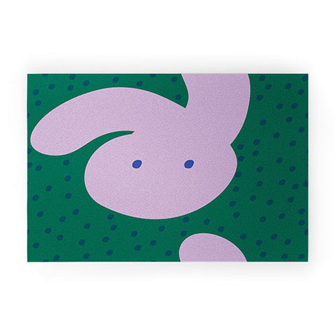 Camilla Foss Pebbles and Rabbit Welcome Mat