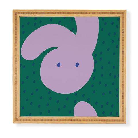 Camilla Foss Pebbles and Rabbit Framed Wall Art