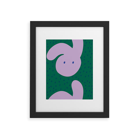 Camilla Foss Pebbles and Rabbit Framed Art Print